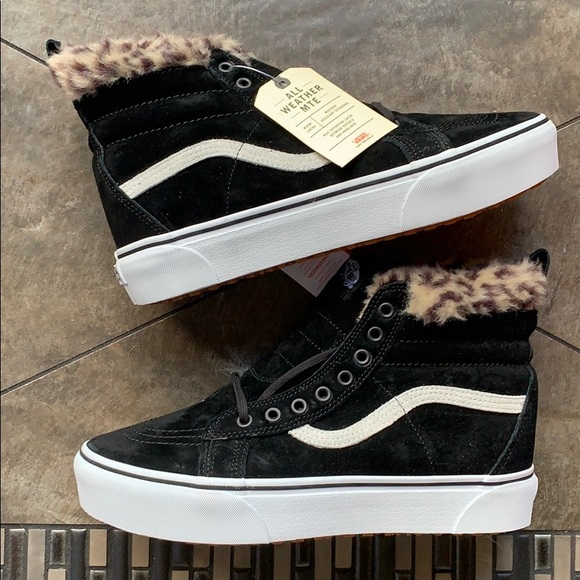 VANS SK8-Hi PLATFORM MTE BLACK/LEOPARD FUR MEN’s - Picture 13 of 16